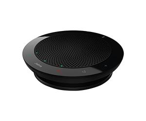 Jabra Speak 410 Speaker Phone - Unified Communications Optimised Portable Conference Speaker with USB - Plug-And-Play Connectivity with Computers, Retail Pack, Black