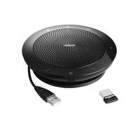 Jabra Speak 510+ Speaker Phone - Microsoft Certified Portable Conference Speaker with Bluetooth Adapter and USB - Connect with Laptops, Smartphones and Tablets, Black