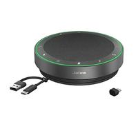 Jabra Speak2 75 Wireless Bluetooth Speakerphone with USB-C Bluetooth Adapter, 4 Noise-cancelling Mics and Full-range 65mm Speaker - Certified for Zoom and Google Meet - Dark Grey