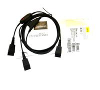 Jabra Supervisor Y-Cord 8800-02-01 Training Headset Splitter QD to 2x QD wt Mute