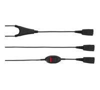 Jabra Training Cable with Mute Button Dual listening cable with microphone mute button, 1.5m