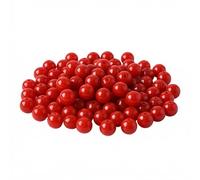 Jabrand 200pcs Red Beads, 6mm Porcelain Beads for Jewelry Making Round Ceramic Bead Unique Vintage Bead for Craft Beading Kit Bracelets DIY Decor