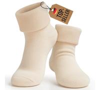 JaBranDo - Cuddly Bed Socks Unisex - Fluffy Seamless Sleeping Socks for Men and Women - Warm Night Socks, White, 43-46