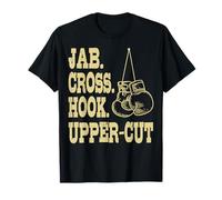 Jabs. Cross. Hook. Upper-cut Boxing Trainee Coach Boxer T-Shirt