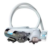 Jabsco 37255-0092 Manual to Electric Marine Toilet Conversion Kit with Intake Pump, Quiet Flush, 12 Volt, 25 Amp