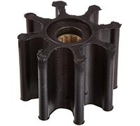Jabsco 920-0001-P Marine Replacement Impeller (Neoprene, M Silhouette, 2" Deep, 7 Spline Drive, 5/8" Shaft, 8 Blade, 2 9/16" Diameter, Brass Insert)