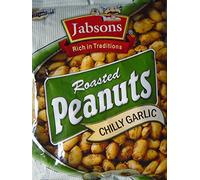 Jabsons Roasted Peanuts Chilly Garlic 150g (Pack of 10)