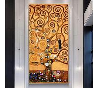 JACBON Gustav Klimt Kiss Life Tree Posters And Prints Wall Art Canvas Painting Picture For Living Room Hallway Home Decor 75x150cm Frameless