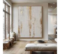 JACBON Oversized Painting Gray Abstract Paintings Black And White Large Artwork Canvas Art Modern Canvas Wall Art Living Room(55x110cm（21x43inch)/ Frameless