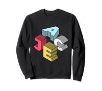 Jace First Given Name Retro Isometric Block Letters Sweatshirt