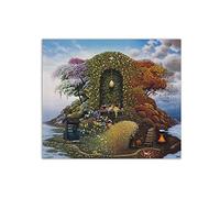 Jacek Yerka Famous Canvas Wall Art Painting Print on Canvas-Picture on Canvas-Reproduction Poster and Prints-Home Decoration Painting-Three Seasons Of Year 60x50cm(24x20inch) Frameless