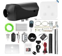 Jacgood 12V 5KW-8KW Diesel Air Heater，With Remote Control LCD Monitor Low Noise Fast Heating Parking Heater, For Car Trucks Boat Bus RV and Trailer. (Black)