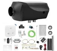Jacgood 5000W Parking Heater Kit, 5KW 12V Diesel Air Heater, LCD Temperature Monitor Remote Control And 10L Fuel Tank For RV Truck, Boat, Bus, Car Trailer, RV Quick Heating (Black)