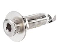 Jack 6.35 mm Horizontal Socket BKL Electronic 1109029 Number of pins (num): 3 Stereo Silver 1 pc(s)