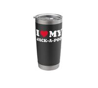 Jack-A-Poos Jackapoos I Love My Jack-A-Poo Jackapoo Stainless Steel Insulated Tumbler