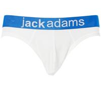 Jack Adams Men's Mesh Brief, White, M