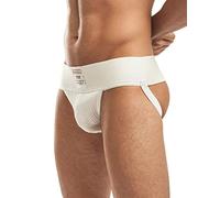 Jack Adams Men's No. 1874 Jockstrap Jock Strap, White, Medium