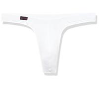Jack Adams Men's Rib Modal Bikini Thong, White, XL