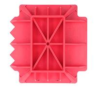 Jack Alleviate Base Pad, Jack Plate, Hard Nylon Red Serrated Replacement for X TREME, Compatible with Cast Jacks, UTV Jacks, and Agricultural