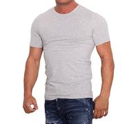 Jack and Jones Basic O-Neck Short Sleeve Men's T-Shirt Light Grey Melange Small