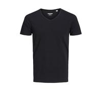 Jack and Jones Basic V-Neck Short Sleeve Men's T-Shirt Black XX-Large