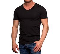 Jack and Jones Basic V-Neck Short Sleeve Men's T-Shirt Black XX-Large