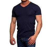 Jack and Jones Basic V-Neck Short Sleeve Men's T-Shirt Navy Blue XX-Large