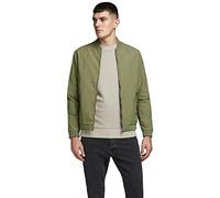 Jack and Jones Men Bomber Jacket Dusky Green XS