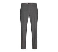 Jack And Jones Mens Banks Regular Work Chinos - Dark Grey - 32R - Dark Grey - 68% Polyester/28% Viscose/4% Elastane