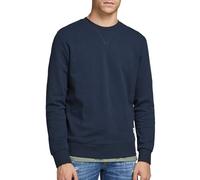 Jack and Jones Mens Basic Crew Sweater Navy Blazer M