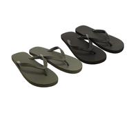 Jack And Jones Mens Basic EVA Flip Flops - Black/Dark Grey - 8 UK-9 UK - Black/Dark Grey