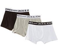 Jack and Jones Men's Sense Trunks 3-Pack NOOS Boxer Shorts, Black, Medium