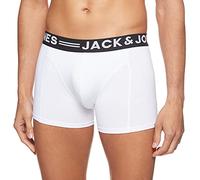 Jack and Jones Men's Sense Trunks Core NOOS 1-2-3 2014 Set of 3 Boxer Shorts, White, X-Large