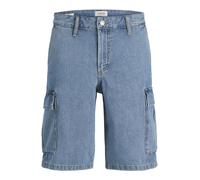 Jack and Jones Men's Stretch Cotton Cargo Shorts S-2XL Zip Fly Denim Half Pants