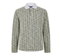 Jack And Jones Mens Striped Regular Winter Polo ShirtS Antique White GT35806