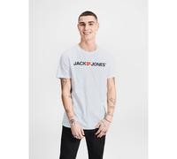 Jack And Jones Mens T-Shirt Essentials Classic Logo Solid Slim Fit Soft Cotton