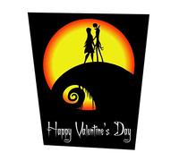 Jack and Sally Moon Valentine's Day Card