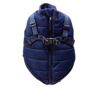 JACK AND VANILLA, 5Th Avenue Dogwalk Stylish Outdoor Dog Jacket Wind Rain Protection Machine Washable Reflective Detailing S Dark Blue