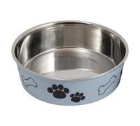 JACK AND VANILLA, Bon Appetit Stainless Steel Non-Slip Dog Bowl, Capacity 1600 ml, Elegant Design, Easy to Clean, Diameter 21 cm, Light Blue