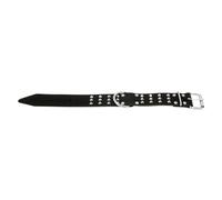 JACK AND VANILLA, Bull Dog Collar with Decorative Rivets, Black, Size 50 mm x 50 cm