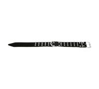 JACK AND VANILLA, Bull Dog Collar with Decorative Rivets, Black, Size 50 mm x 60 cm