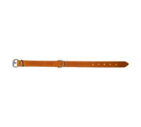 JACK AND VANILLA, Cognac Leather Collar for Small Dogs, Stylish and Durable Design, Adjustable, Easy to Care, Reinforced Safety, Size 25 mm x 40 cm, Cognac, Modena Model