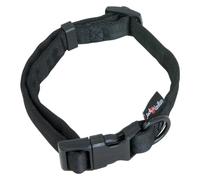 JACK AND VANILLA, Comfort Tube Nylon Dog Collar, Black, Size 20 mm x 31-47 cm