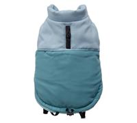 JACK AND VANILLA, Comfortable and Stylish Fleece Jacket for Walks, Practical Pockets, for All Silhouettes, XXL, Light Blue, Model 5Th Avenue Dogwalk