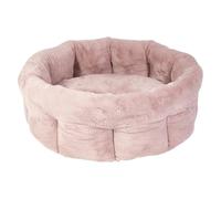 JACK AND VANILLA, Comfortable High Pet Bed, Stylish Modern Design, Soft and Durable Fabric, Washable, Ideal Indoor/Outdoor, Medium, Pink, 70 x 70 x 26 cm, Softy Model