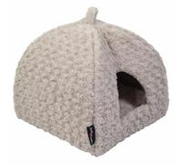 JACK AND VANILLA, Dog Bed, Igloo, Softy Model, Colour: Beige Rosette, Size XS, 40 x 40 x 40 cm