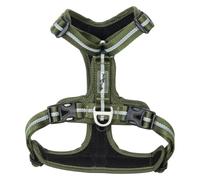 JACK AND VANILLA - Dog Harness - Olive Green | Adjustable and comfortable · Easy to put on · Strong D-ring · Reflective strips for visibility