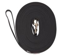 JACK AND VANILLA - Dog Lead - 1000x2x2.5 mm - Black | Secure metal carabiner · Comfortable padded handle · Reflective stitching · Soft and durable