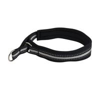 JACK AND VANILLA, Durable Nylon Dog Collar, Stylish and Adjustable Design, Easy to Clean, Reinforced Safety, 50 cm, Black, for All Breeds, Outdoor Model