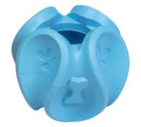 JACK AND VANILLA, Durable Rubber Dog Snack Toy, Mental Stimulation and Reward, Attractive Design, Ø7.8 cm, Light Blue, Rubber Toys Model
